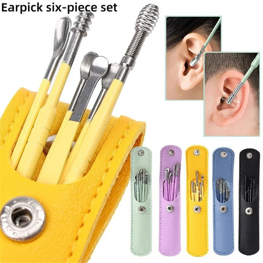 6-Piece Stainless Steel Ear Cleaning Set -